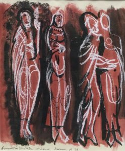 Annunciation Visitation at Leyre Navarre by John Piper