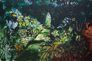 Summer Garden Fawley Bottom (369)_Etching_1984_388 x 575mm_Kelpra_John Piper